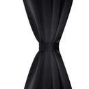 2 stk Sort Blackout Gardiner med Metal Ringe 135 x 245 cm - xlshop.dk