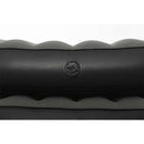 3-i-1 oppustelig luftmadras 188x99x25 cm sort og grå