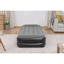 oppustelig luftmadras med indbygget luftpumpe 191x97x46 cm