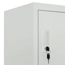 lockerskab med 6 rum 90x45x180 cm grå