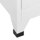 lockerskab med 9 rum 90x45x180 cm grå