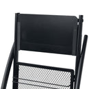 magasinhylde 40 x 32 x 131 cm sort A4