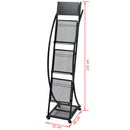 magasinhylde 40 x 32 x 131 cm sort A4