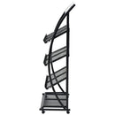 magasinholder 47x40x134 cm sort og hvid A4
