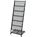 magasinholder 47,5 x 43 x 133 cm sort A4