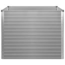 hævet havekasse 100 x 100 x 77 galvaniseret stål gråt