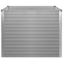 hævet havekasse 100 x 100 x 77 galvaniseret stål gråt