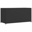 udendørs opbevaringkasse sort 120x50x60 cm polyrattan