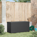 udendørs opbevaringkasse sort 120x50x60 cm polyrattan