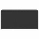 udendørs opbevaringkasse sort 120x50x60 cm polyrattan