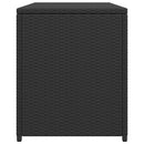 udendørs opbevaringkasse sort 120x50x60 cm polyrattan
