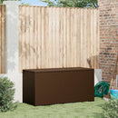 udendørs opbevaringkasse brun 120x50x60 cm polyrattan