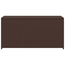 udendørs opbevaringkasse brun 120x50x60 cm polyrattan