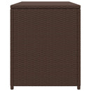 udendørs opbevaringkasse brun 120x50x60 cm polyrattan