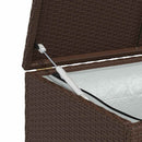udendørs opbevaringkasse brun 120x50x60 cm polyrattan
