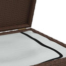 udendørs opbevaringkasse brun 120x50x60 cm polyrattan