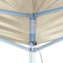 foldbart pavillontelt pop-up 3 x 6 m cremehvid