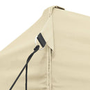 foldbart telt pop-up 3 x 4,5 m cremefarvet