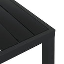 havebord WPC aluminium 80 x 80 x 74 cm sort