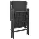 stabelbare havestole 2 stk. polyrattan sort