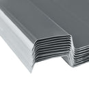 Tagpanel 12 pcs Grå 129 x 45 cm Galvaniseret stål