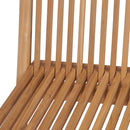 foldbare havestole 4 stk. massivt teaktræ