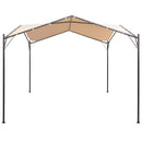 pavillon 4 x 4 m stål beige