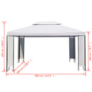 pavillon i hvid 3 x 4 m