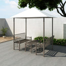 havepavillon med bord og bænk 2,5x1,5x2,4 m