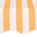 foldemarkise manuel betjening 150 cm stribet orange og hvid