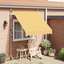 foldemarkise manuel betjening 200 cm stribet orange og hvid