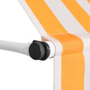 foldemarkise manuel betjening 250 cm stribet orange og hvid