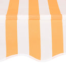 foldemarkise manuel betjening 250 cm stribet orange og hvid