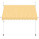 foldemarkise manuel betjening 300 cm stribet orange og hvid