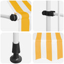 foldemarkise manuel betjening 400 cm stribet orange og hvid