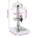 juicedispenser rustfrit stål 8 l