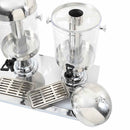 tripeljuicedispenser rustfrit stål 3 x 8 l