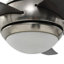 dekorativ loftventilator med lys 128 cm hvid