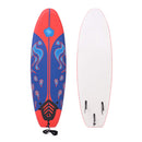 surfboard 170 cm blå og rød