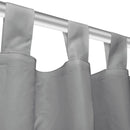 gardiner i mikro-satin 2 stk. med løkker 140 x 225 cm grå