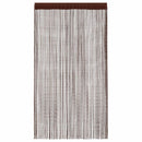 trådgardiner 2 stk. 100 x 250 cm brun