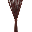trådgardiner 2 stk. 100 x 250 cm brun