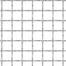 rillet trådnetspanel rustfrit stål 50x50 cm 11x11x2 mm