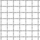 rillet trådnetspanel rustfrit stål 50 x 50 cm 21 x 21 x 2,5 mm