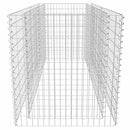 gabion-højbed stål 180x90x100 cm sølvfarvet