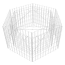 sekskantet gabion-højbed 100x90x50 cm