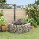sekskantet gabion-højbed 160x140x50 cm
