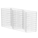 gabionkurv galvaniseret stål 120 x 30 x 100 cm
