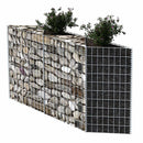 gabionkurv galvaniseret stål 120 x 30 x 100 cm