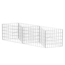 gabionkurv galvaniseret stål 120 x 30 x 50 cm